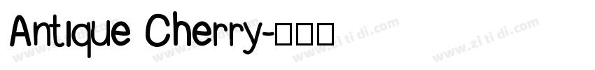 Antique Cherry字体转换